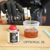 OLI-NATURA Worktop-Oil BLACKLABEL als optionales 2K-Holzöl mit Hardener für stark beanspruchte Holzoberflächen