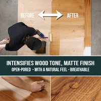 HS Profiöl - Holzöl, intensiviert den natürlichen Holzfarton und gibt der Oberfläche ein mattes Finish