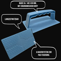 Padhalter passend zu Jandpads - Pad-Set 21-teilig – Perfekt zum händischen Einmassieren & Auspolieren von Holzölen