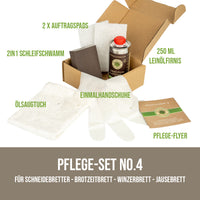 Pflege-Set No. 4 mit Leinöl-Firnis