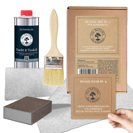 OLI NATURA® Pflege-Set No. 5 mit Yacht & Teaköl