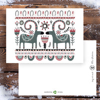 4er-Weihnachtskarten-Set HYGGE