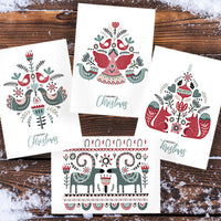 4er-Weihnachtskarten-Set HYGGE
